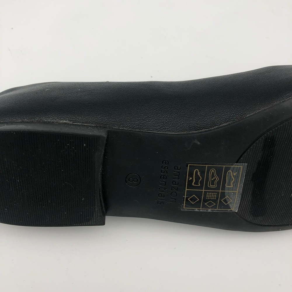 Amazon Essentials Black Pointed Toe Flats Size 8 - image 6